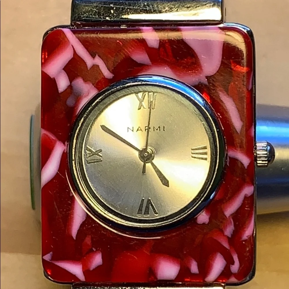 Narmi lucite bracelet watch fashionable fun